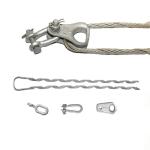 Pre-Twisted Cable Covered Optical Anchor Tension Wire Clamp for 3-8 mm Cable