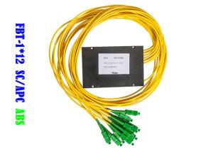 Wholesale FBT 1×12 Fiber Optical WDM Coupler SC APC 1310 1550 Splitter 50 / 50 ABS 1*12 from china suppliers