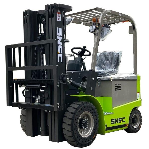 Super Elastic Solid Tire 4050kg 4 Wheel Electric Forklift Truck Attachements