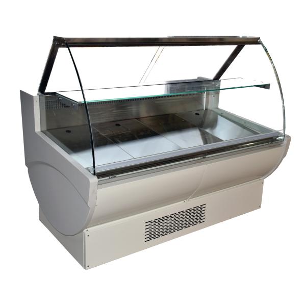 Ultra Thin Commercial Deli Display Refrigerator With Back Refrigerated Storage