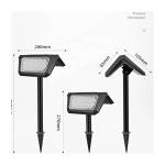 Solar Home Garden Lamp Outdoor Waterproof Lamp with ABS Material and 50000 Hours