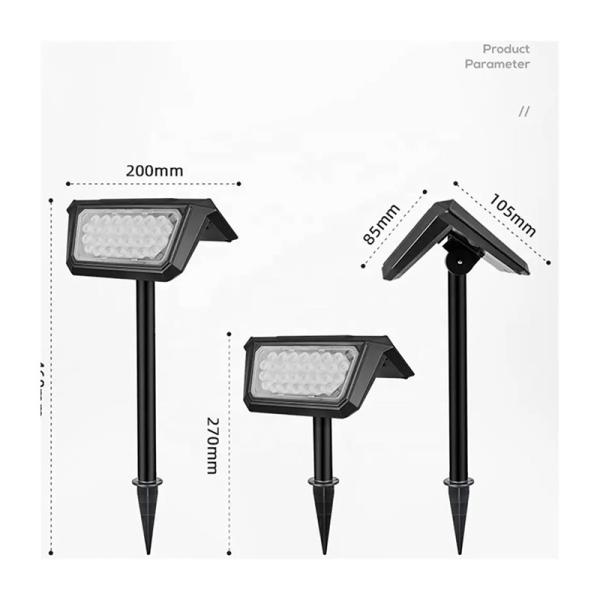 Solar Home Garden Lamp Outdoor Waterproof Lamp with ABS Material and 50000 Hours