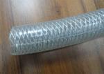 Clear PVC Wire Reinforced Flexible Hose / Fiber Braided Hose Anti Abrasion