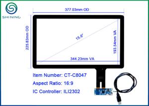 China 15.6 POS Computer Touch Screen With Cover Lens + Sensor ILI2302 IC on sale