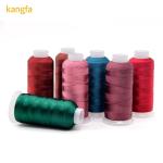 120d/2 Spun Polyester Viscose Rayon Embroidery Thread 100g Cone for Hand