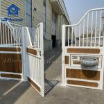Horse Stable Stall With Swing Door And Pine Fillin Wood Type Horse Stall Fronts