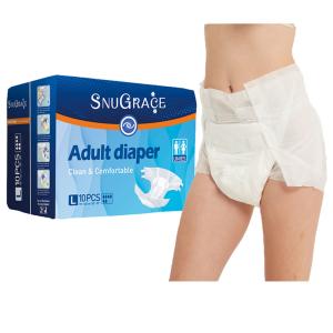 Wholesale ISO9001 Certified Printed Adult Diaper Ultra Thick For Old People from china suppliers