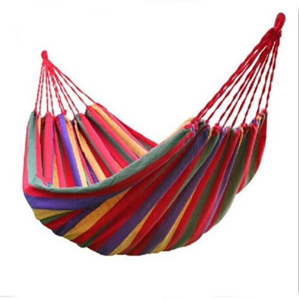 80-200 kg Weight Capacity Portable Camping Hammock Customized Request for Cotton
