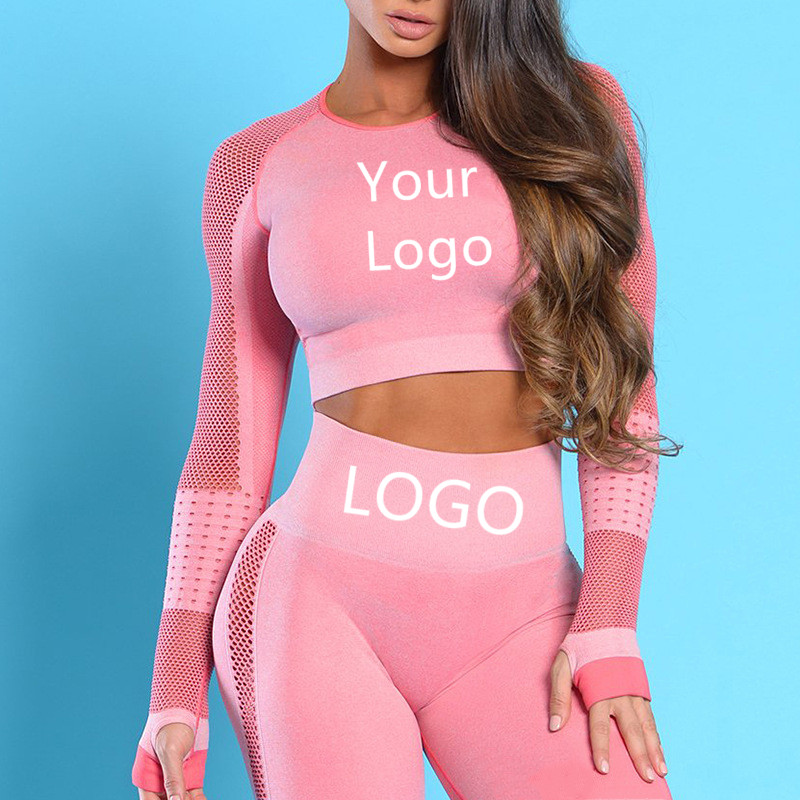Women Custom Printed Gym Fitness Compression Workout Sport Seamless Tights Leggings Yoga Pants