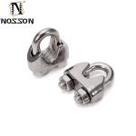 ANSI/ASME Standard SS304 SS316 Saddle Wire Rope Cable Clip Clamp With U Bolt