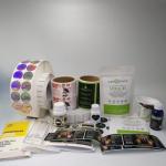 Glossy Finish Blister Card Packaging Self Adhensive Labels Rhino Stickers For