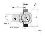 Custom Design Electric Cabinet Lock Quarter Cam Turn Latch Lock