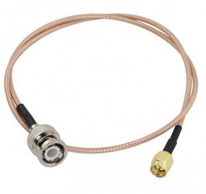 China SMA Male To BNC Male Radio Low Impedance cable Rf Connector on sale