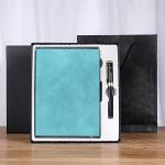 Business Gift Box A5 Thickened Soft Leather Notebook with Customized Logo
