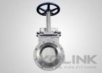 Flanged Knife Gate valve with SS Deflection Cone for Seat Protection