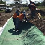 Concrete Mat Cloth in Green color for Ditch lining