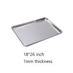 commercial 26''*18''*1'' 1mm rectangle full size baking tray baking pan full bun