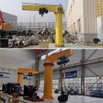 Pilar Mounted Jib Crane 0.25ton 1ton 2ton 3ton 5ton With Remote Control