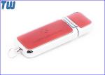 PU Leather Cover 64GB USB Flash Drives Smooth Edge Fine Touch