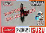 6pcs Denso Fuel Injector 095000-5353 8-97601156-4 Compatible With Isuzu Diesel