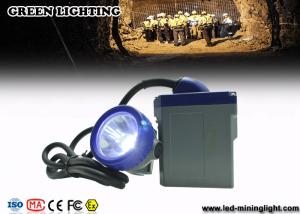 Wholesale 6.6Ah Battery Brass Miners Rechargeable Led Headlight with Blue PC Bezel 10000lux Main LED from china suppliers