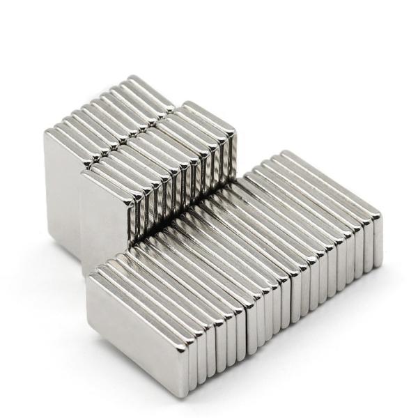 Nickel Coated N52 High Br Neodymium Magnet Rectangular Shape Super Power NdFeB