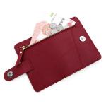 Trendy Women's Daily Life PU Leather ID Window Purse Wallet with Zipper Coin