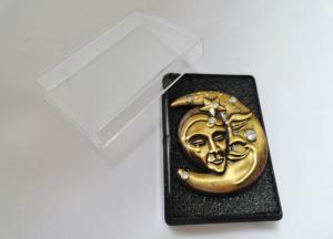 Wholesale 3D Zinc Alloy, Iron, Brass Rhinestone Lapel Pin without Soft Enamel, with Antique Gold Plating from china suppliers