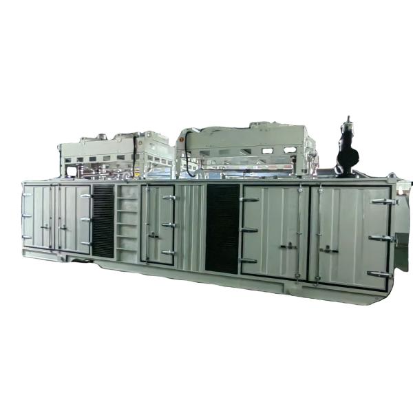 CE ISO Approved 2MW 3MW Silent Natural Gas Generators Cummins Engine 1500RPM