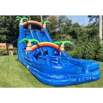 Colorful 22 Ft Inflatable Slip And Slide For Adults Giant Blow Up Water Slide