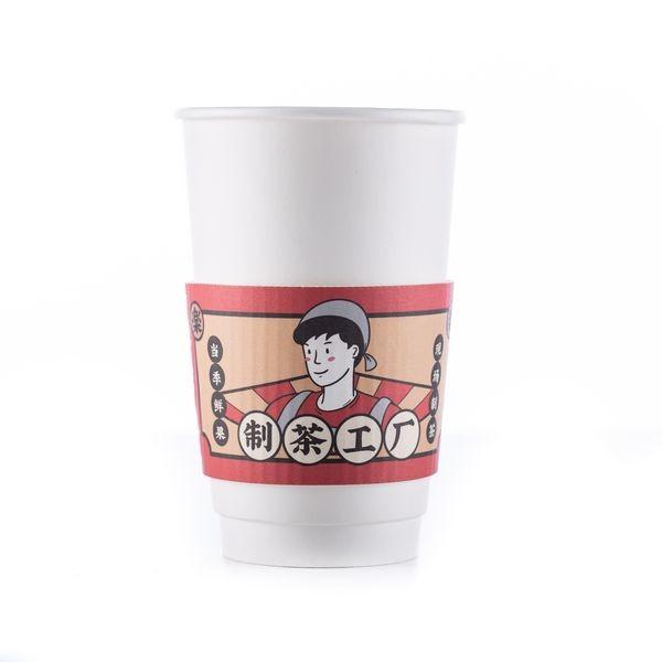 8oz/12oz/16oz Single Wall Paper Cup , Disposable Paper Coffee Cup With Lid And