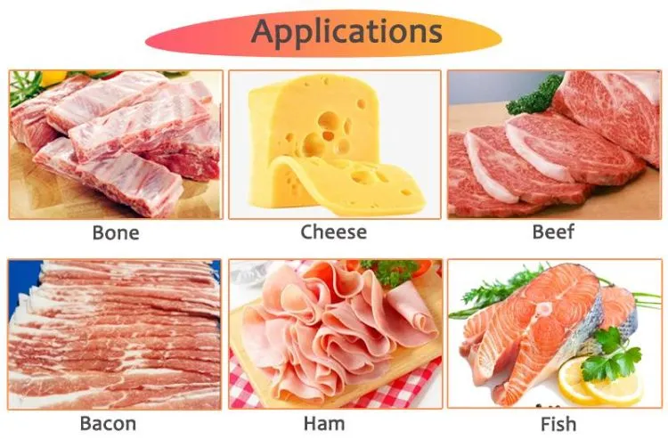 Fully Automatic Fish Pork Beef Bacon Meat Slicing Slicer Cutting Machine