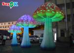 Red Giant Inflatable Mushroom Model For Wonderland Party Event Decoration