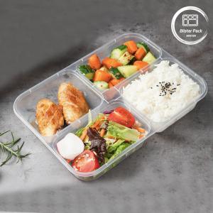 Wholesale 4 Compartment Disposable Plastic Bento Box Hotel &amp; Restaurant Meal Prep and Takeout Containers from china suppliers