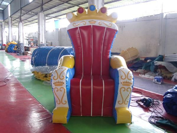 Wonderful Inflatable Throne Decoration , Air Unsealed PVC Inflatable Throne for