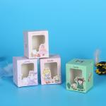 Color printing, window opening, white cardboard packaging box, flip cover,