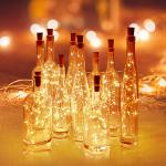 String led Wine Bottle with Cork 20 LED Bottle Lights Battery Cork for Party