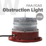 24V Tower Obstruction Light IP68 Shock Resistance With Intelligent Microprocesso