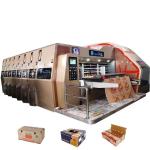 High Speed Four Color Corrugated Carton Box Printing Slotting Die Cutting