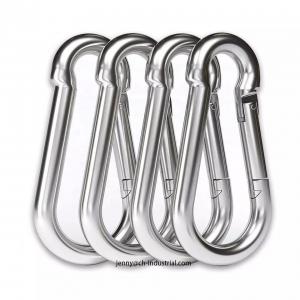 Wholesale 400lbs Load Capacity Keychain Carabiner Clip Stainless Steel AISI304/316 Finish ZINC from china suppliers