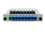 Single Mode G652D G657A1 G657A2 Optical Fiber Splitter 1x8