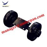 Crawler dumper rubber track undercarriage bottom roller assy MST 300 track