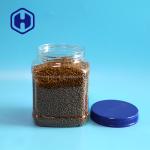 Biscuits Nuts Chocolate packing plastic jar Wide Mouth Square 1930ml 65oz