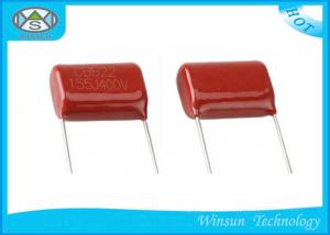 Wholesale Epoxy Resin Coating High Capacitance Capacitors Red 100v - 1000v Plastic Film Capacitor from china suppliers