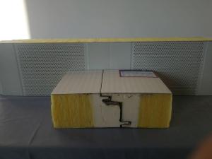 Wholesale Fireproof Foam Glasswool Sandwich Panel For Wall Roof PU Sealing from china suppliers