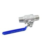 Customized Support CF8 Stainless Steel 2PC Double Male Thread Ball Valve with