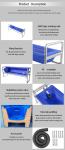 2.3m LLDPE Rotating Opening Animal Water Trough For Cow
