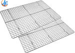 RK Bakeware China-16 Gauge Wire in Rim Aluminum Sheet Pan with Footed Cooling