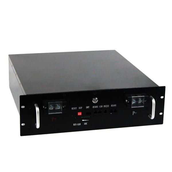 Stackable 50Ah 48V LiFePO4 Battery Pack , Lithium Ion Battery For Telecom