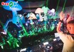2M Tall Giant Colorful LED Inflatable Mushroom For Party Decoration